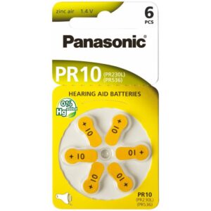 Panasonic 10 PR10 PR230L PR536 PR70 6 pcs