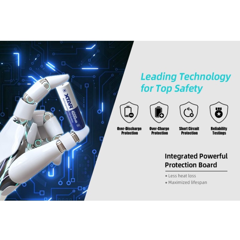 Xtar 18650 Li-ion aku 4000 mAh - Image 4