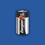 D Energizer patarei logo suurem kodulehe alguses