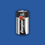 D Energizer patarei logo suurem kodulehe alguses